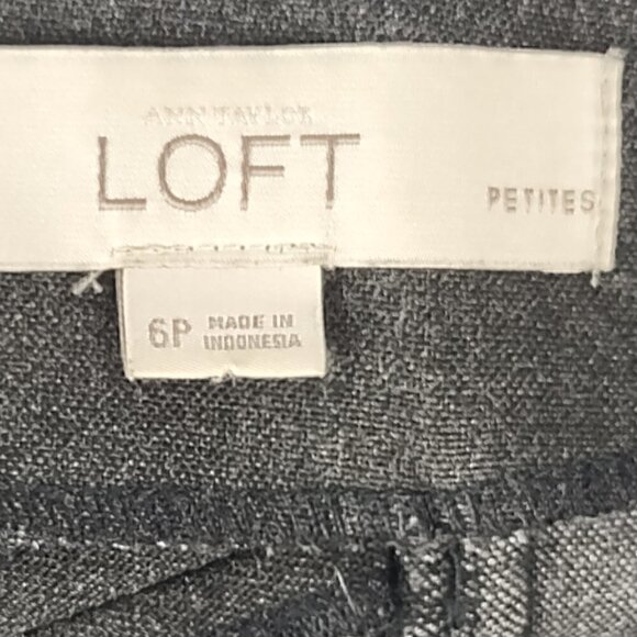 Ann Taylor LOFT Petites Women's Dark Gray To Black Lined Pencil Skirt Size 6P - Picture 10 of 11